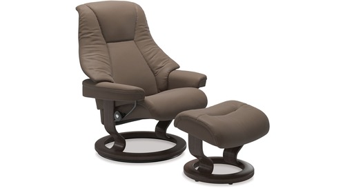 Stressless® Live Medium Leather Recliner - Classic Base Stressless® Live Medium Leather Recliner - Classic Base